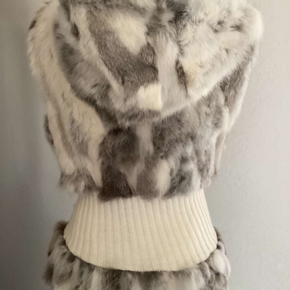 Patrizia Luca Milano Fur Hooded Vest - Picture 3 of 11
